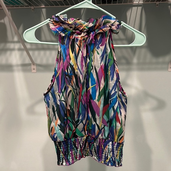 River Island Multicolor Sleeveless Ruffle Top - Picture 6 of 6